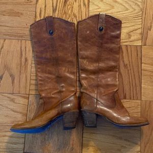Frye Jackie cognac boots size 9
